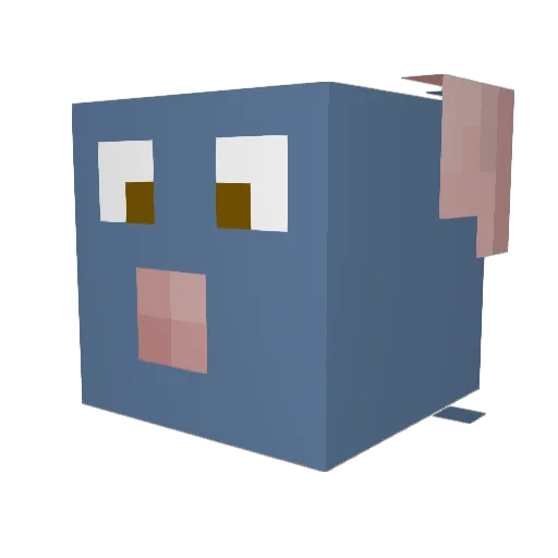 YeetOklahoma Minecraft avatar head, 3D render