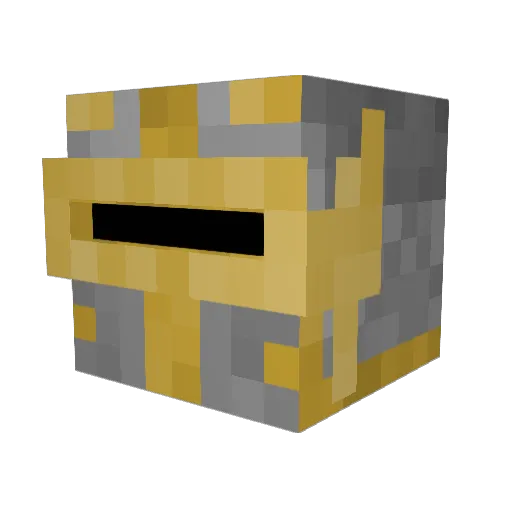 YeetedBlock Minecraft avatar head, 3D render