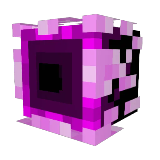 Yeeticorn Minecraft avatar head, 3D render