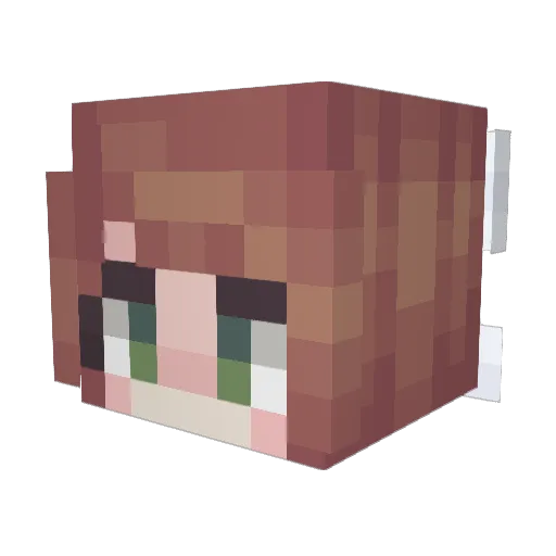 Yeeto89 Minecraft avatar head, 3D render