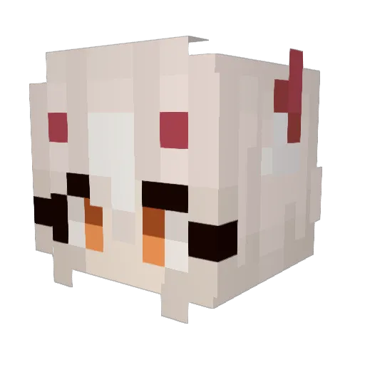 Yeetris Minecraft avatar head, 3D render