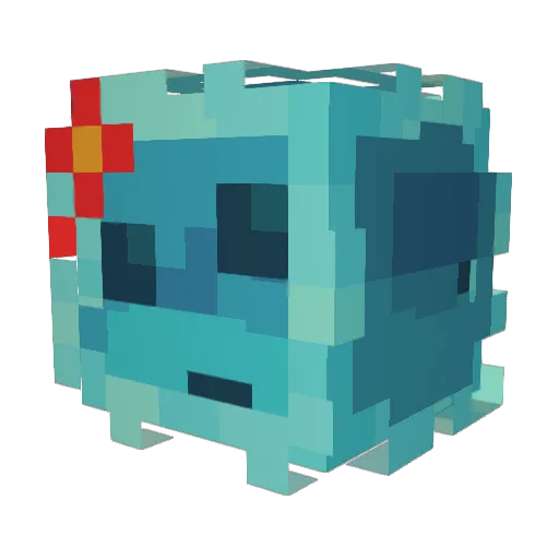 YeetsieMow Minecraft avatar head, 3D render