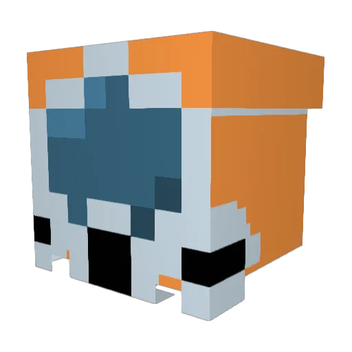 Yeetso Minecraft avatar head, 3D render