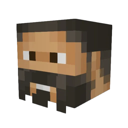 Yeetucus27 Minecraft avatar head, 3D render
