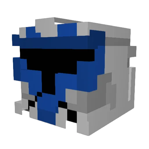 YeetusDeletus13 Minecraft avatar head, 3D render