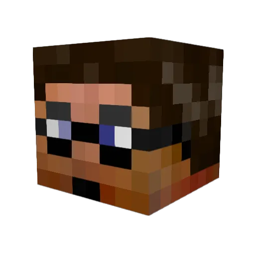 YeetusDiabeetus Minecraft avatar head, 3D render