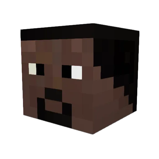 Yeezus01 Minecraft avatar head, 3D render