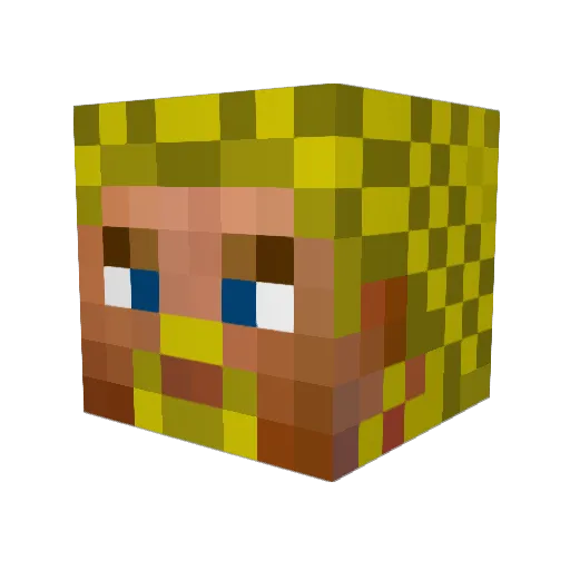 Yeezus_mnh Minecraft avatar head, 3D render