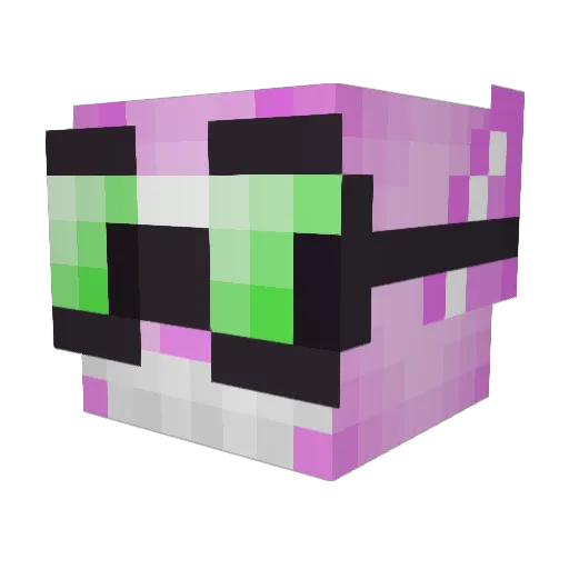 YeezyBaked Minecraft avatar head, 3D render