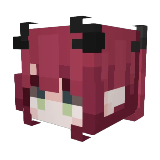 YeezyLizzie Minecraft avatar head, 3D render