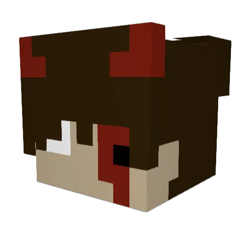 YeezyYT Minecraft avatar head, 3D render