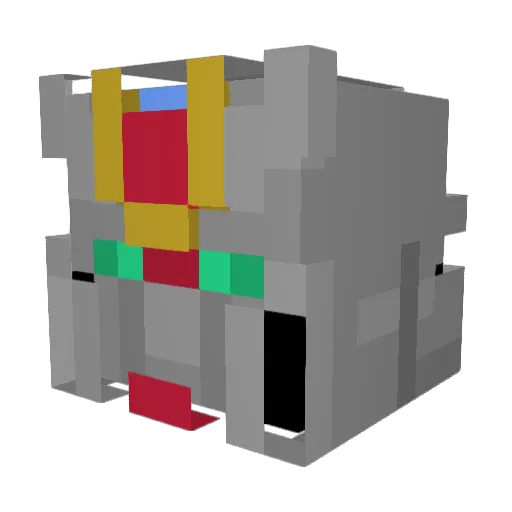 Yehllow_ Minecraft avatar head, 3D render