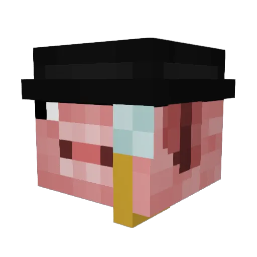 Yeho2009 Minecraft avatar head, 3D render