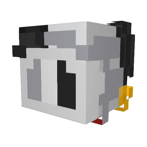 Yehoo Minecraft avatar head, 3D render