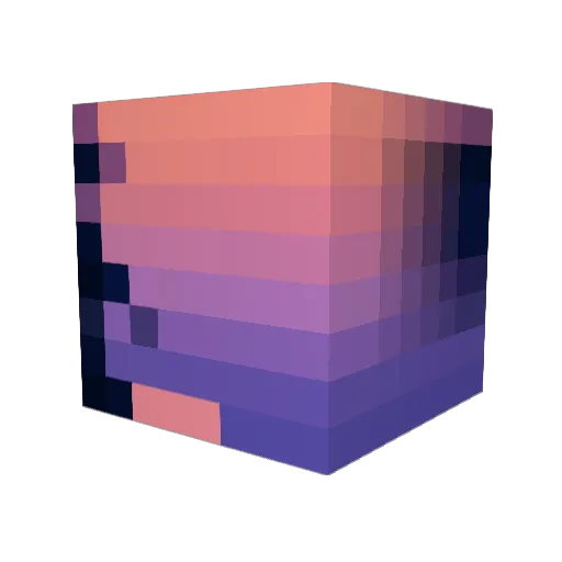 Yehova Minecraft avatar head, 3D render