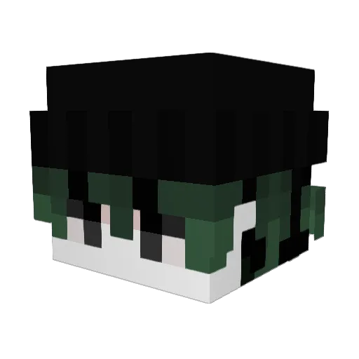 Yehqiu Minecraft avatar head, 3D render
