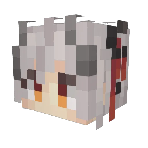 YeiZhi Minecraft avatar head, 3D render