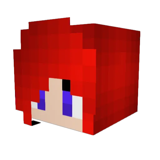 Yeiko36 Minecraft avatar head, 3D render