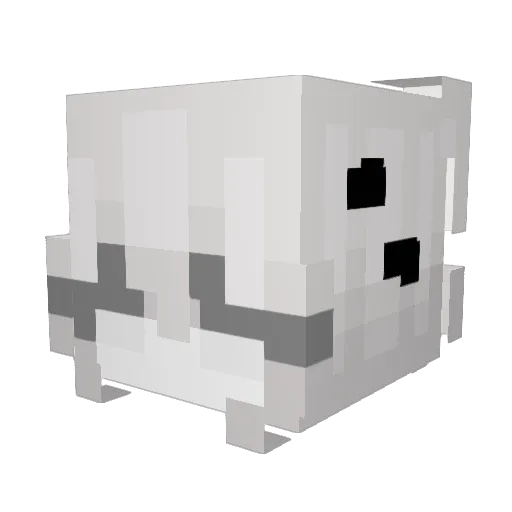 Yeils Minecraft avatar head, 3D render