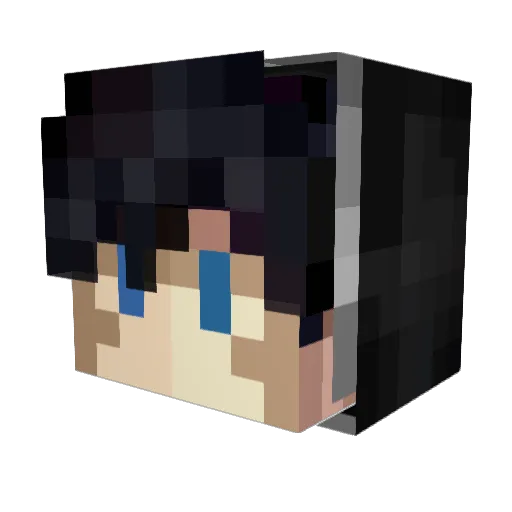 Yeissiel Minecraft avatar head, 3D render