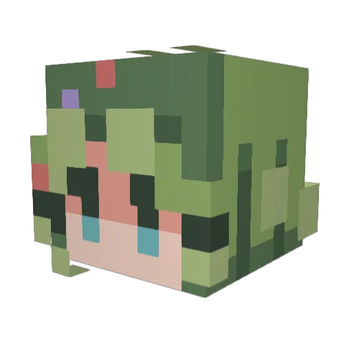 Yeit97 Minecraft avatar head, 3D render