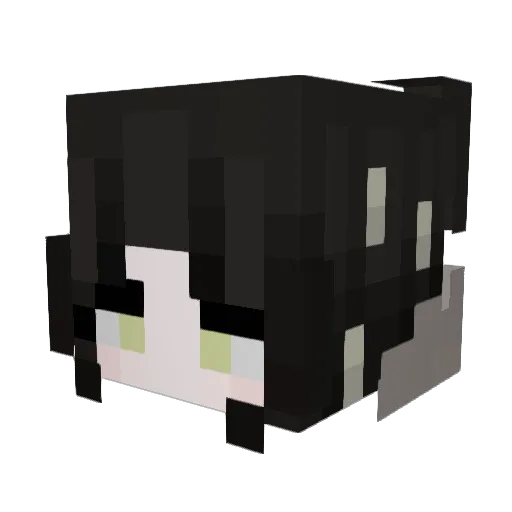 YejiSenpai Minecraft avatar head, 3D render