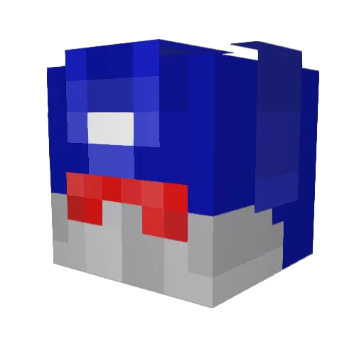 Yekaterina Minecraft avatar head, 3D render