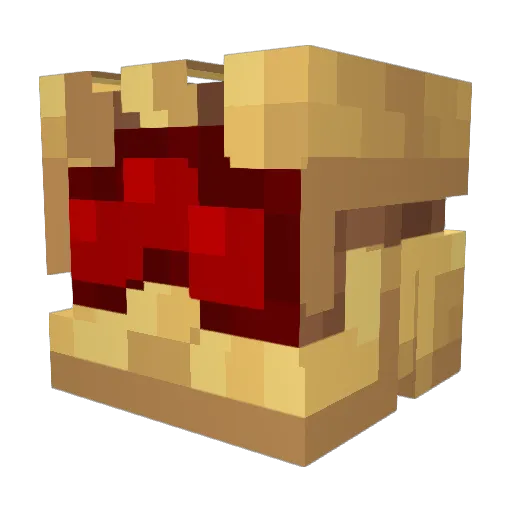 Yeki Minecraft avatar head, 3D render
