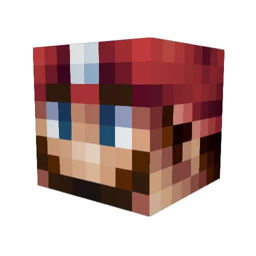 Yekkis Minecraft avatar head, 3D render
