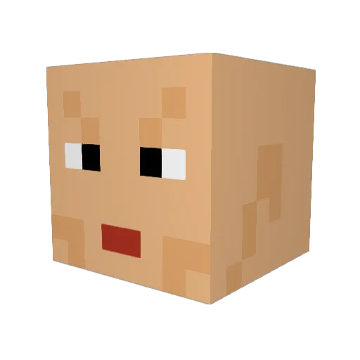 Yeko46 Minecraft avatar head, 3D render