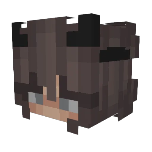 Yela89 Minecraft avatar head, 3D render