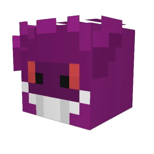 Yelea Minecraft avatar head, 3D render