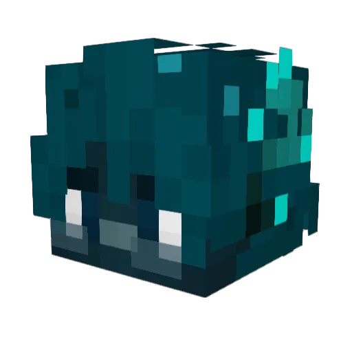 Yeleha Minecraft avatar head, 3D render