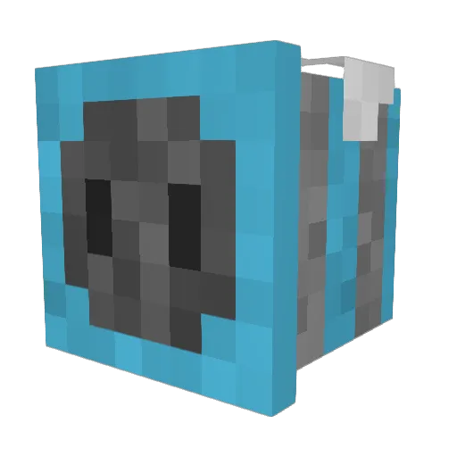 Yelf_ Minecraft avatar head, 3D render