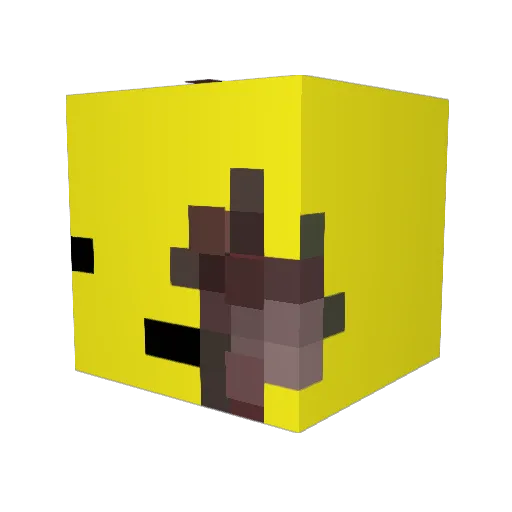 Yell0wCello Minecraft avatar head, 3D render