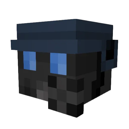 YellahCake Minecraft avatar head, 3D render