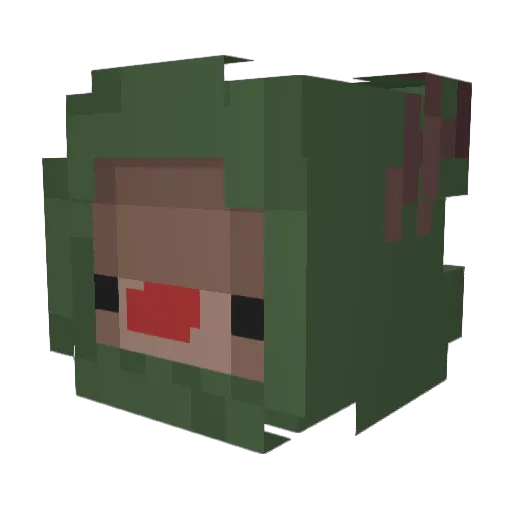 YellingAtClouds Minecraft avatar head, 3D render