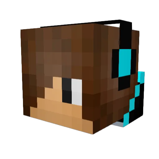 Yello_Twist Minecraft avatar head, 3D render