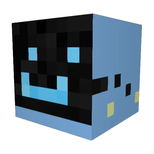 Yelloez Minecraft avatar head, 3D render