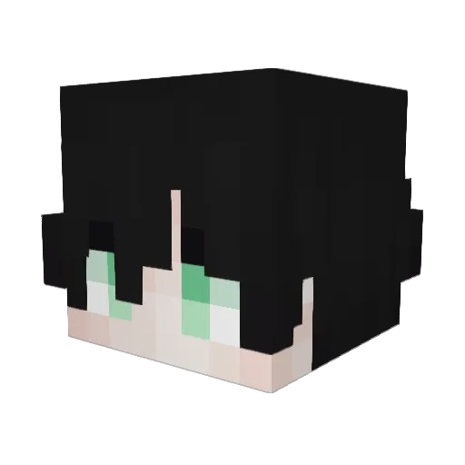 Yellow3421 Minecraft avatar head, 3D render