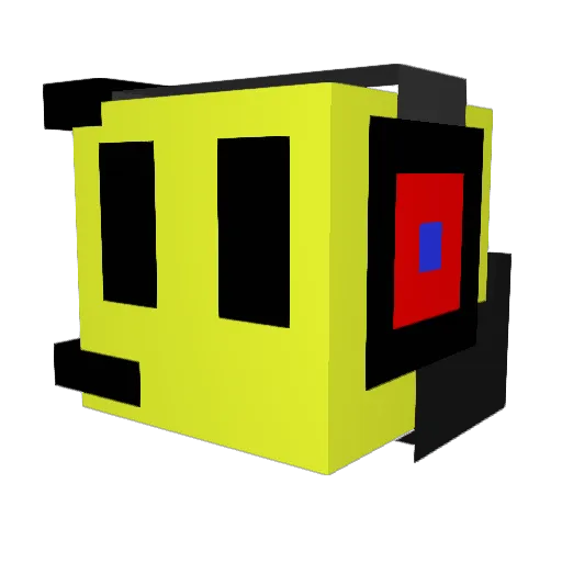 YellowApple0601 Minecraft avatar head, 3D render