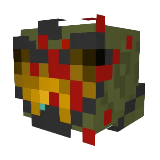 YellowApricots Minecraft avatar head, 3D render