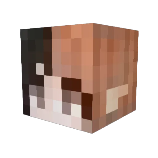 YellowBananaB3 Minecraft avatar head, 3D render