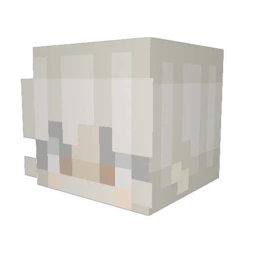 YellowBirdGal23 Minecraft avatar head, 3D render