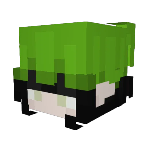 YellowDN Minecraft avatar head, 3D render
