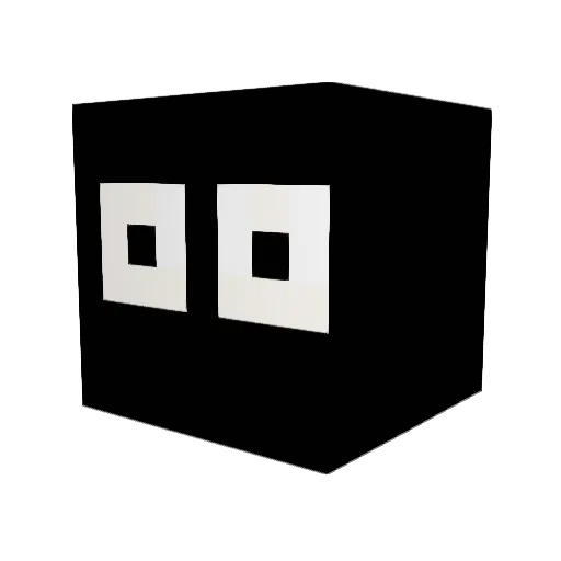 YellowFace Minecraft avatar head, 3D render