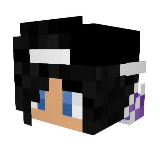 YellowFrend Minecraft avatar head, 3D render