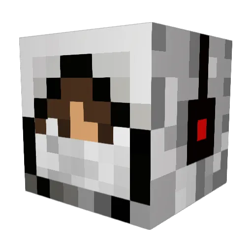YellowLook Minecraft avatar head, 3D render