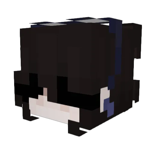 YellowMar Minecraft avatar head, 3D render