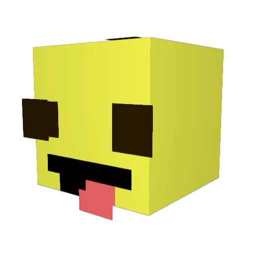 YellowMayonaise Minecraft avatar head, 3D render